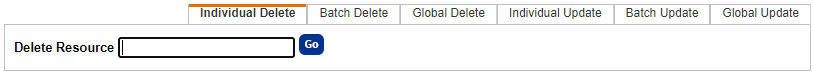 Individual Delete sub-tab.